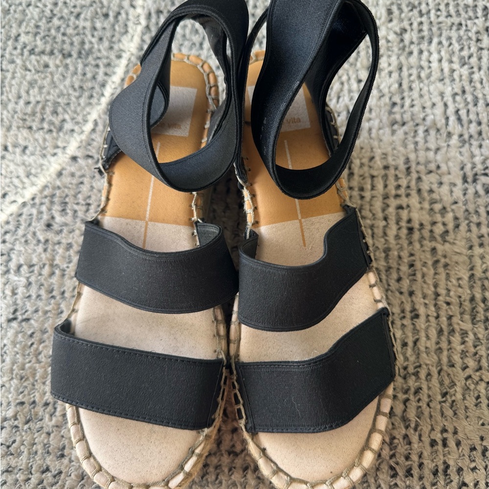DV Dolce Vita Boho Slingback Platform Sandals 6.5